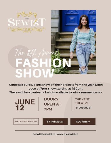 The Sewist 10th Annual Fashion Show