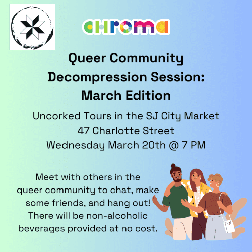 Queer Community Decompression Session – March Edition