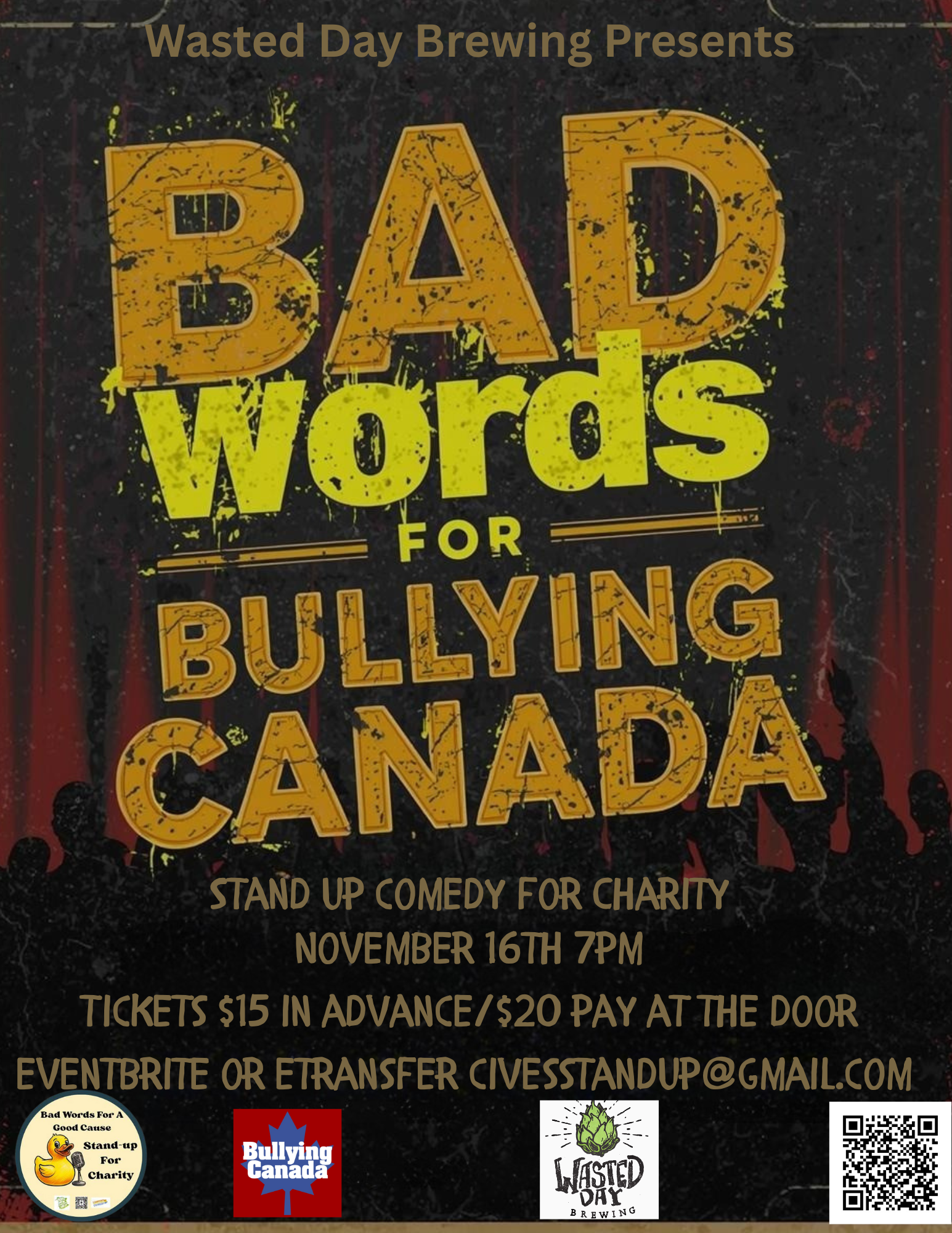 Bad Words for Bullying Canada: Stand Up For Charity