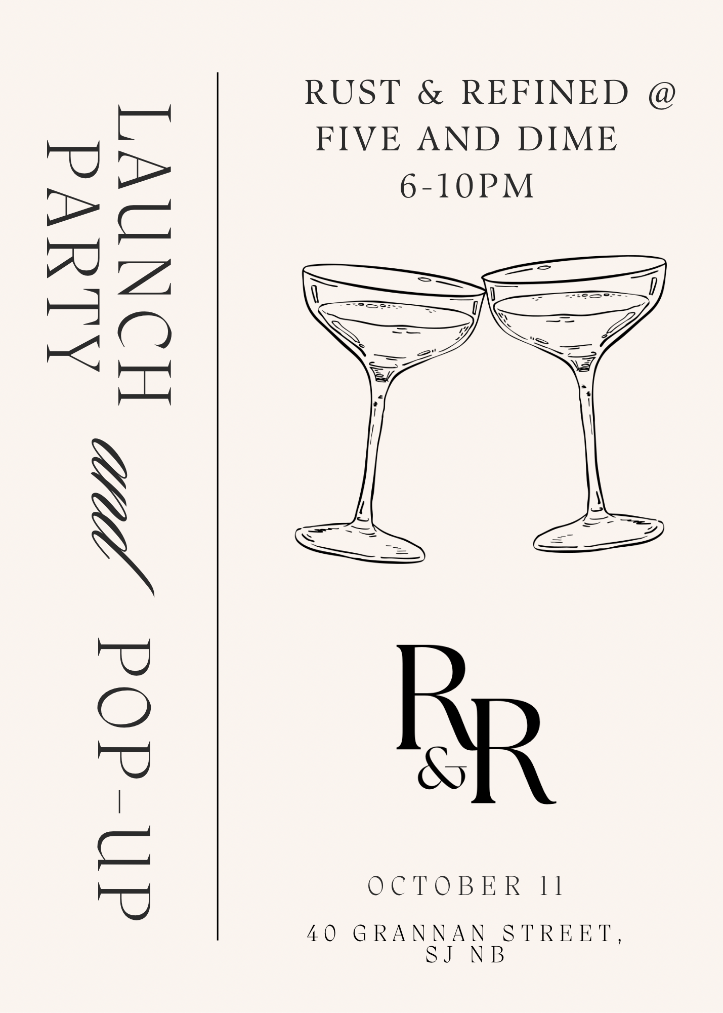 Launch party invitation