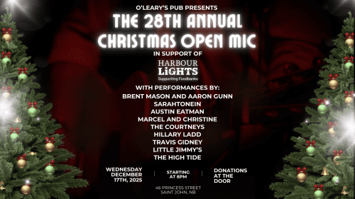 28th Annual Christmas Open Mic – In Support of Harbour Lights