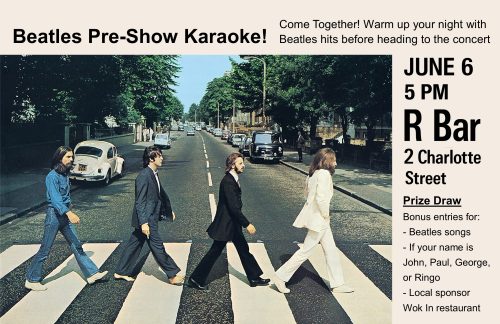 Come Together! Beatles Pre-Show Karaoke!